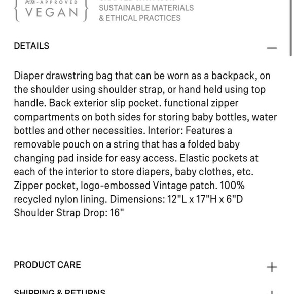 Matt & Nat Diaper bag - Picture 2 of 5